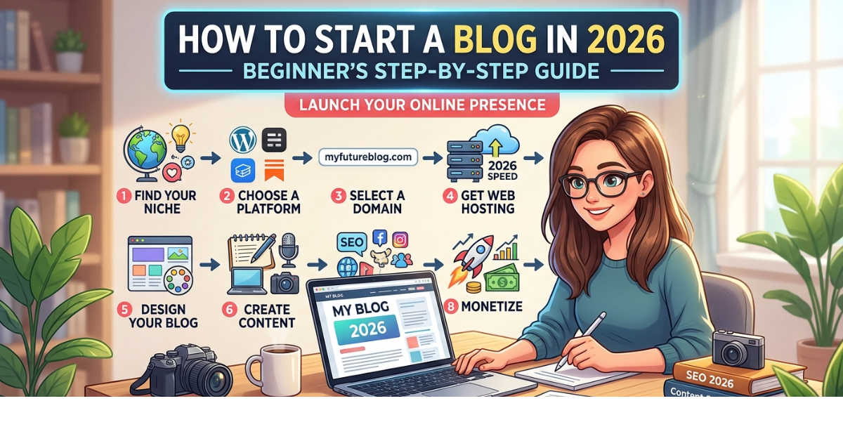 How to Start a Blog in 2026: Beginner’s Step-by-Step Guide